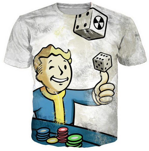 Fallout Vault Boy Allover Print T-Shirt