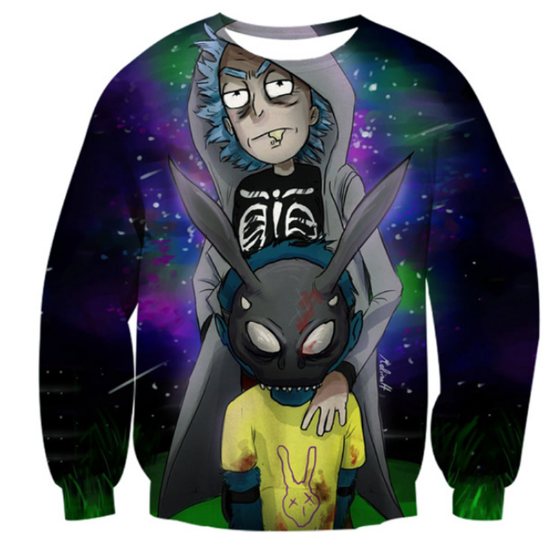 Rick and Morty Donnie Darko Crossover Long Sleeved Sweatshirt