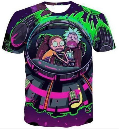 Rick and Morty Passed out Rick Scared Morty T-Shirt