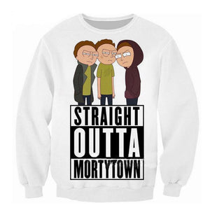 Rick and Morty Straight Outta Morty Town Long Sleeved Shirt