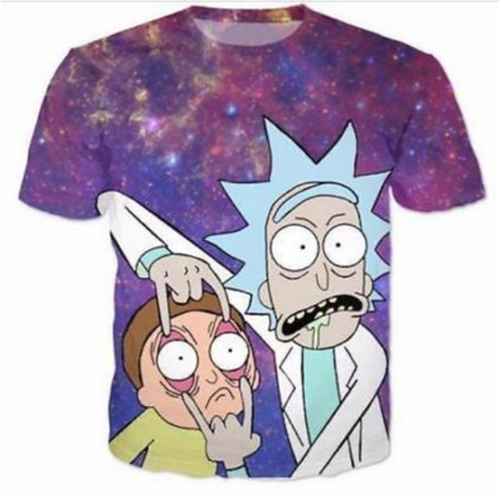 Rick and Morty Allover Print T-Shirt