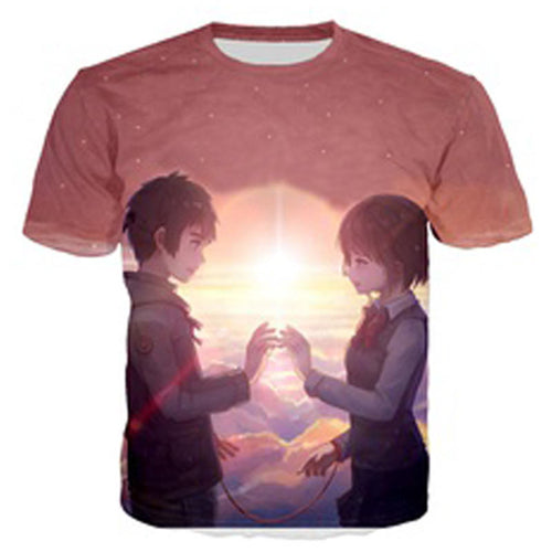 Kimi no Na Wa Your Name Taki & Miyamizu Double Sided T-Shirt