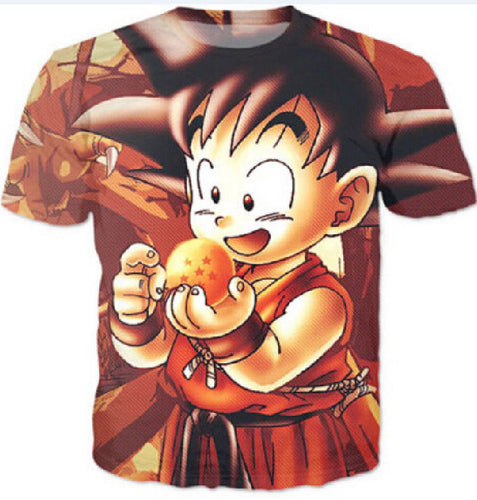Dragon Ball Kid Goku Allover Print T-Shirt